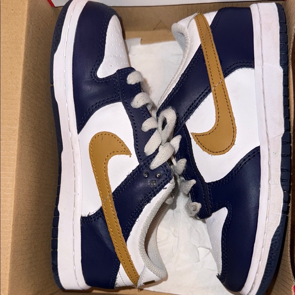Nike Kids Sneakers - Navy Blue and Mustard